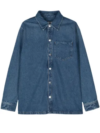 AMI Paris Ami De Coeur デニムジャケット | ブルー | FARFETCH JP