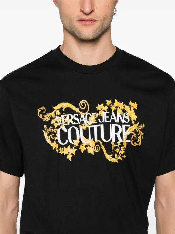 Versace Jeans Couture logo-print Cotton T-shirt | Black