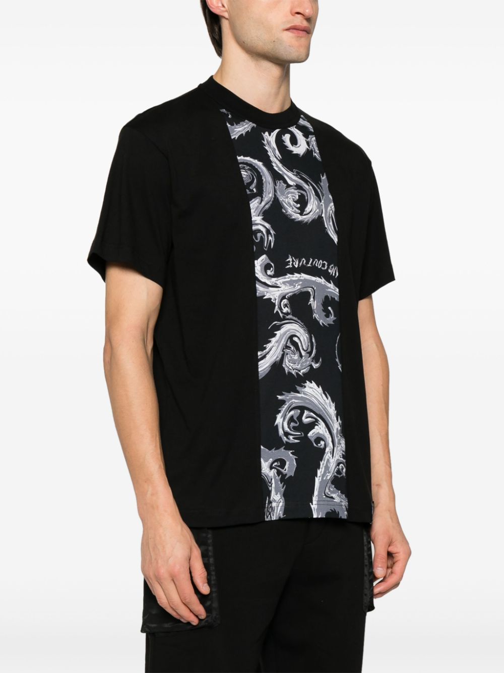 Versace Jeans Couture Barocco-print cotton T-shirt Men