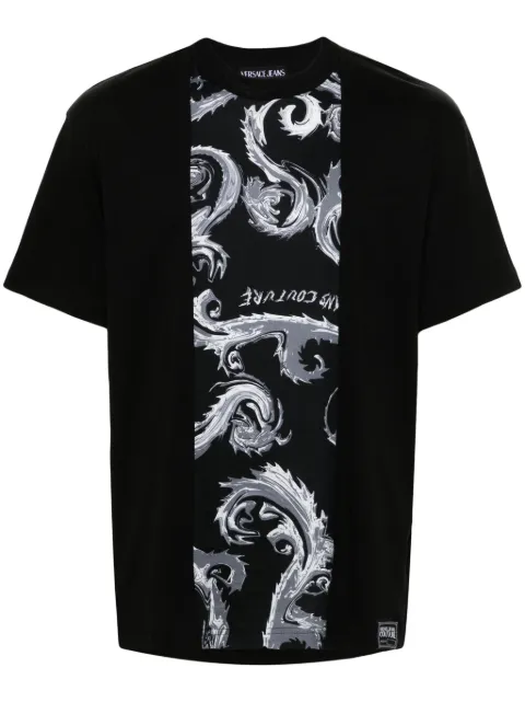 Versace Jeans Couture Barocco-print cotton T-shirt Men