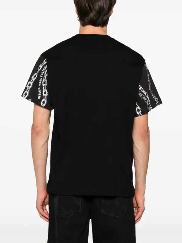 Versace Jeans Couture Chain Couture Cotton T-shirt | Black