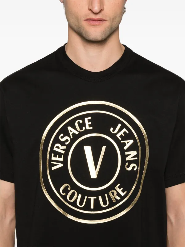 Versace Jeans Couture logo-print Cotton T-shirt | Black