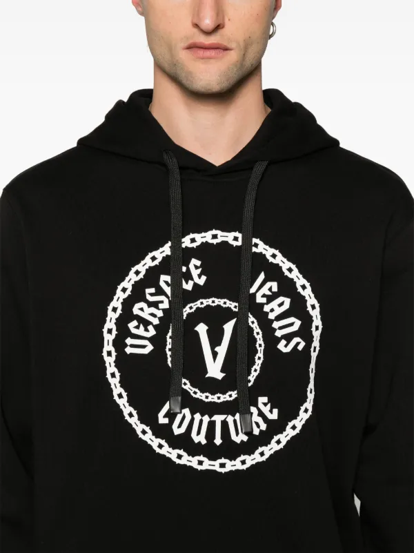 Versace Jeans Couture ロゴ パーカー | ブラック | FARFETCH JP