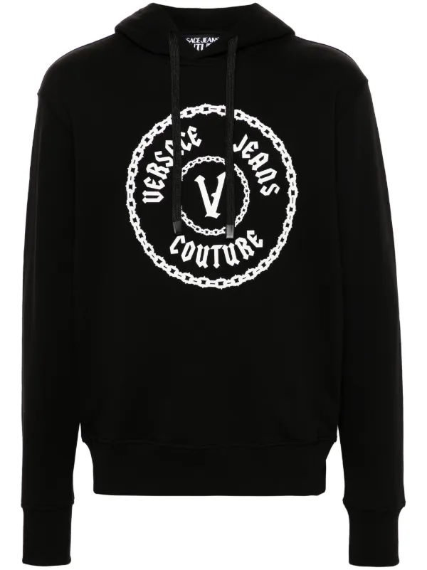 【関税込】◆VERSACE JEANS COUTURE◆ロゴ エンブレム パーカー Versace Jeans Couture / ヴェルサーチ ジーンズ クチュール