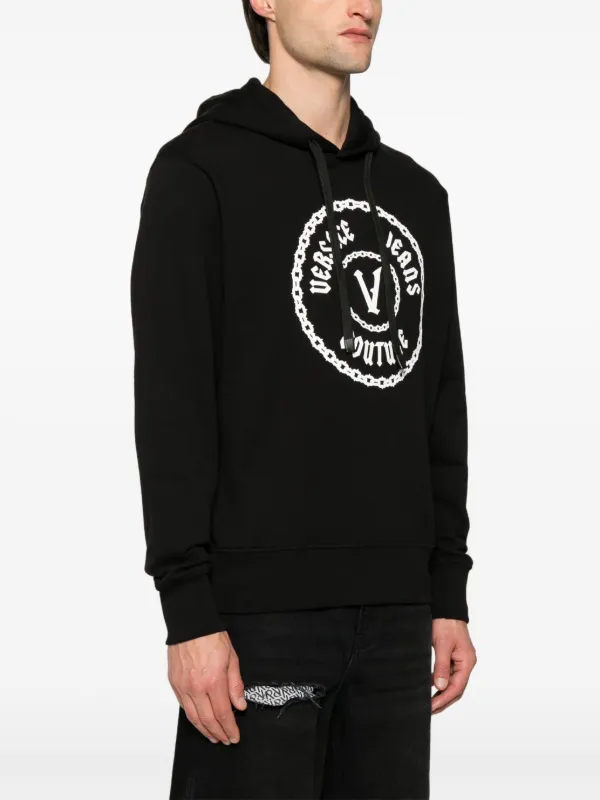 Versace Jeans Couture ロゴ パーカー | ブラック | FARFETCH JP