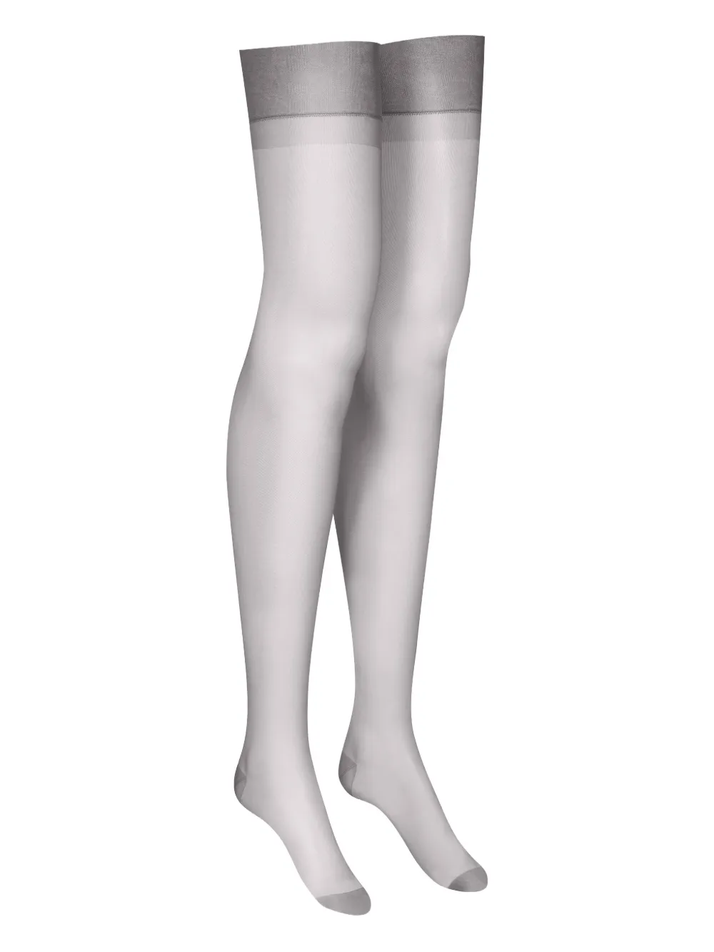 Maison Close Doorzichtige naadloze kousen Grijs