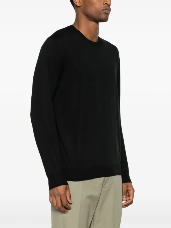 Fedeli fine-knit virgin-wool Jumper | Black | FARFETCH CA