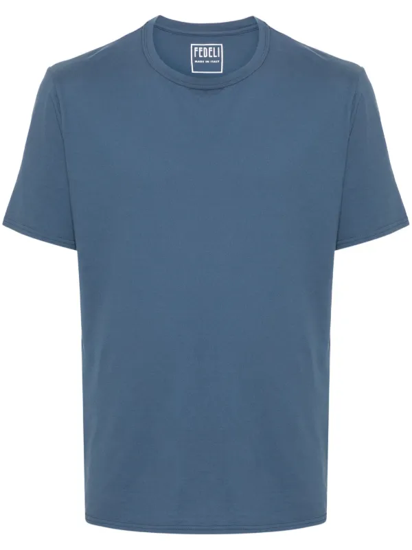 Tシャツ・カットソー FEDELI Men T Shirts 8UED0151917 Blue Tシャツ・カットソー FEDELI Men T Shirts 8UED0151917 Blue