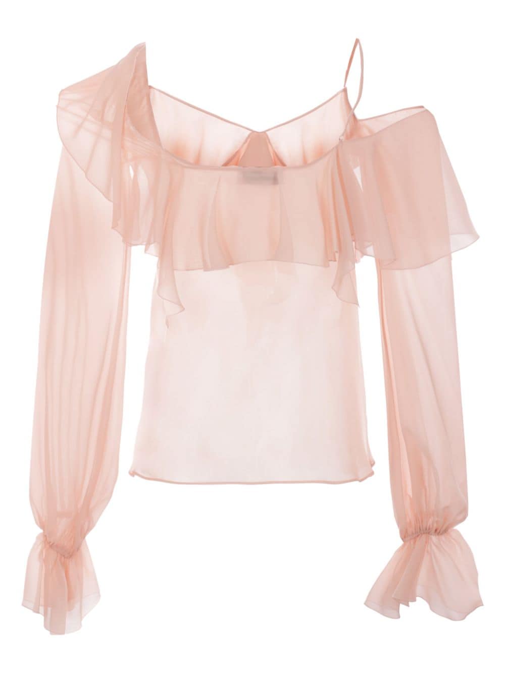 Blumarine Asymmetrische zijden blouse - Roze