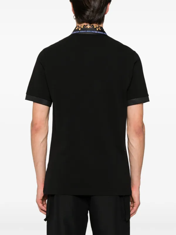 Versace Jeans Couture logo-embroidered Cotton Polo Shirt