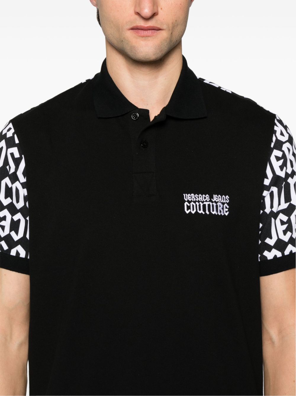 Versace Jeans Couture Logomania cotton polo shirt Men