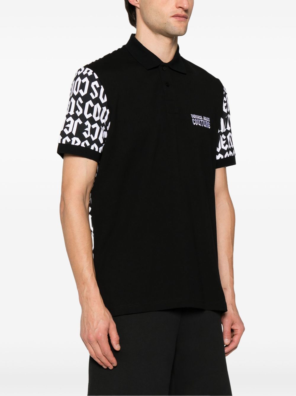 Versace Jeans Couture Logomania cotton polo shirt Men