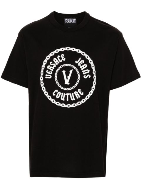 Versace Jeans Couture raised-logo cotton T-shirt