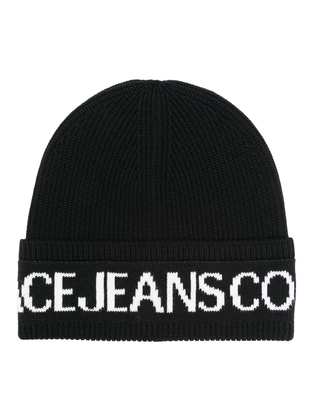 Versace Jeans Couture Intarsia muts Zwart