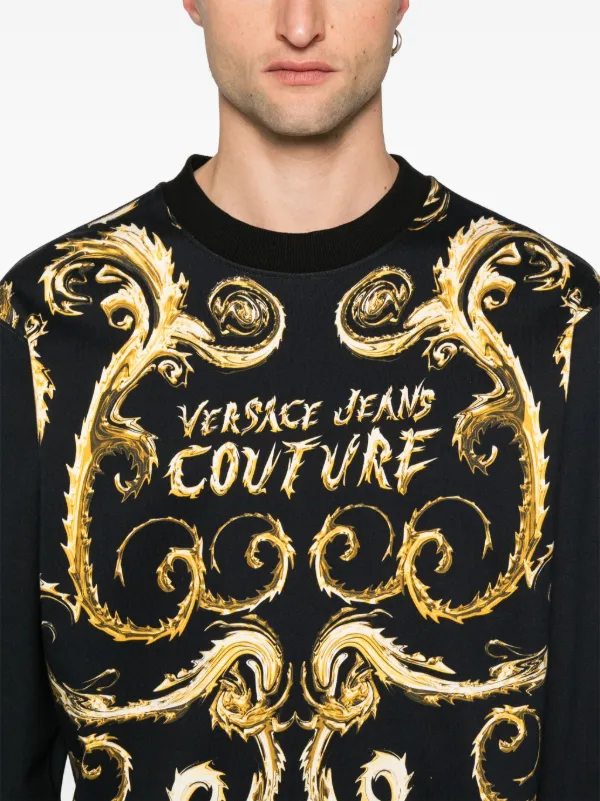 Mens black and gold sweatshirt online