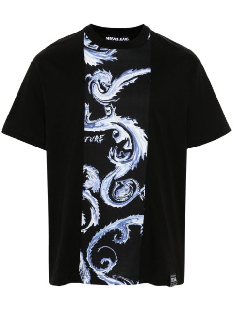 Versace Jeans Couture Barocco-print cotton T-shirt Men