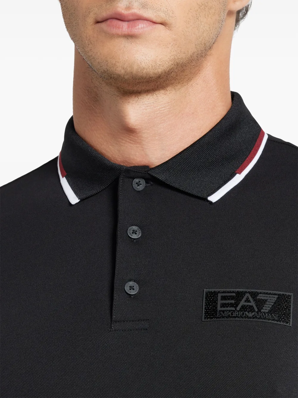 Cheap Ea7 Emporio Armani logo-applique polo shirt Men