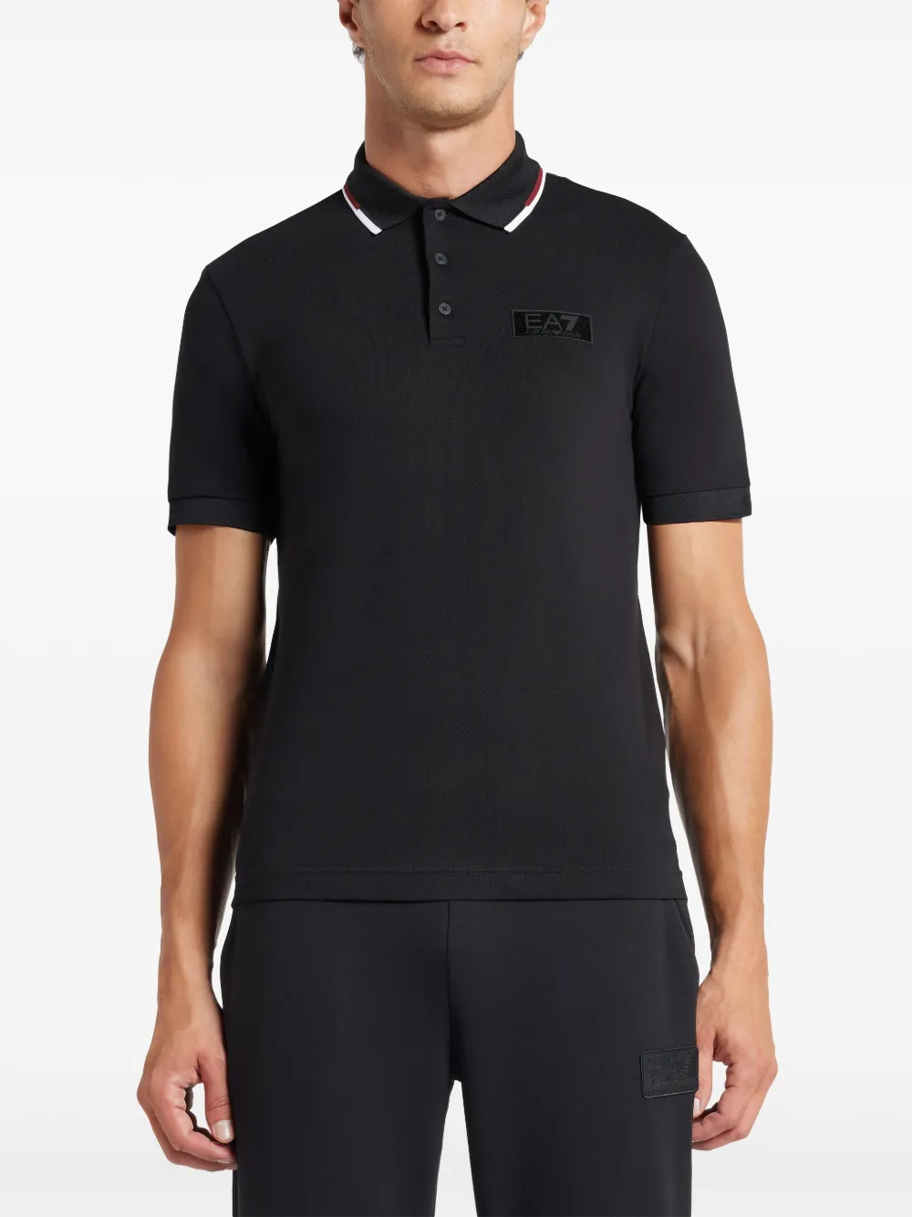 Cheap Ea7 Emporio Armani logo-applique polo shirt Men