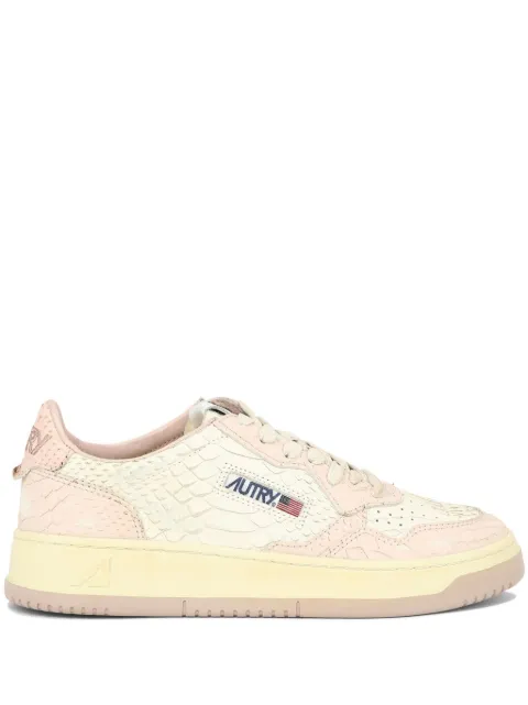 Autry Medalist snakeskin-effect leather sneakers