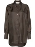 Róhe silk shirt - Green