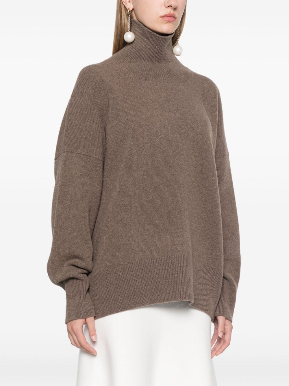 Shop Rohe Turtleneck Sweater In Neutrals