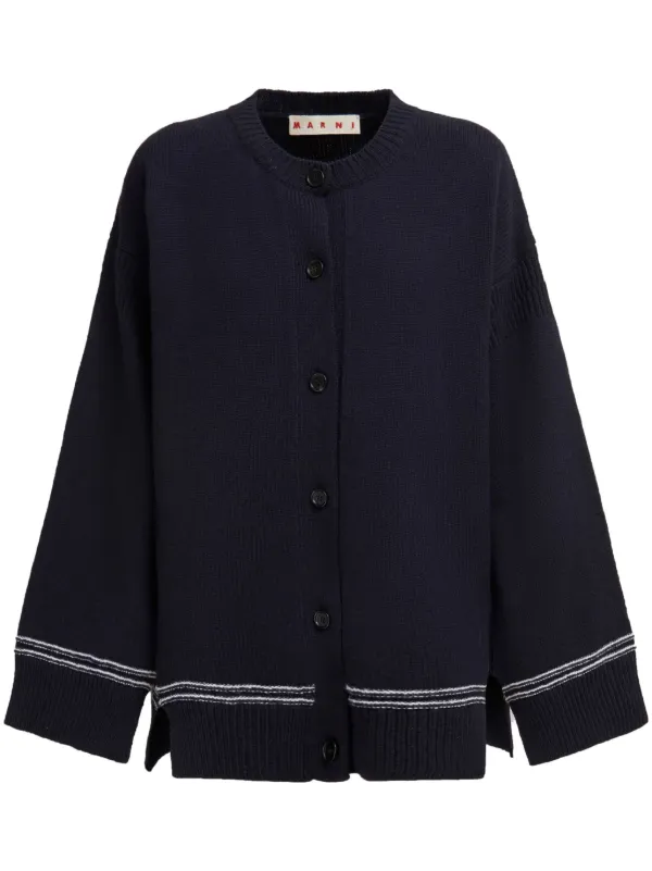 MARNI カーディガン Marniのブルー Iconic Stripes カーディガンがセール中