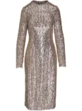 Michael Kors sequinned midi dress - Neutrals