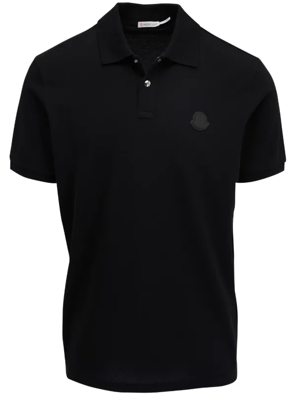 Moncler logo patch polo shirt on sale