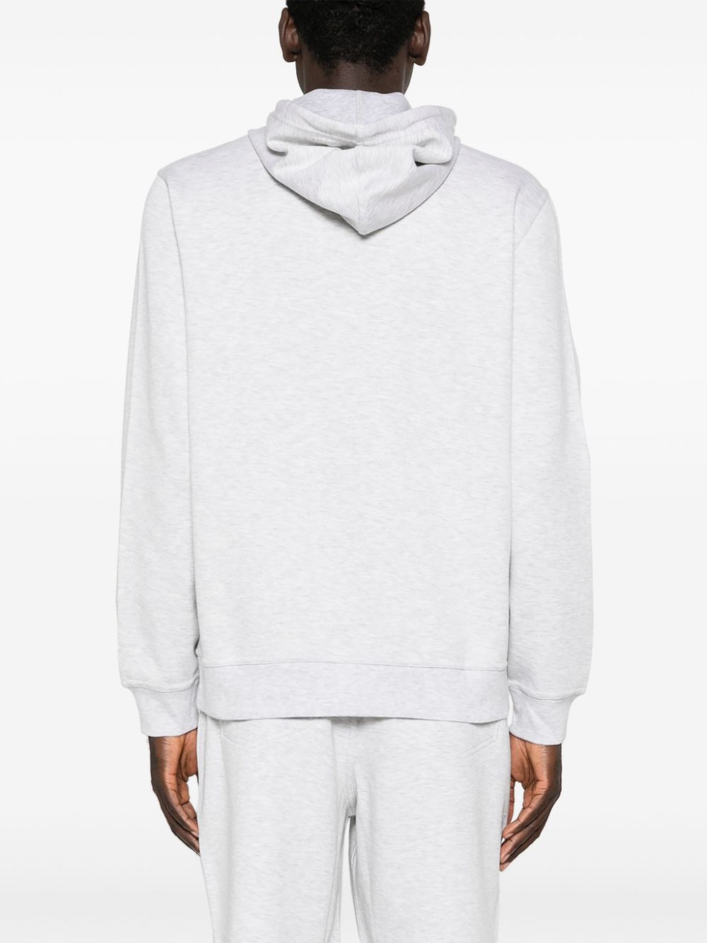 Brunello Cucinelli melange-effect zipped hoodie Men