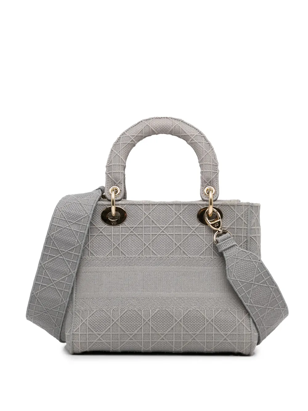 Christian Dior Pre-Owned 2020 Medium Cannage Lady D-Lite satchel - Grijs
