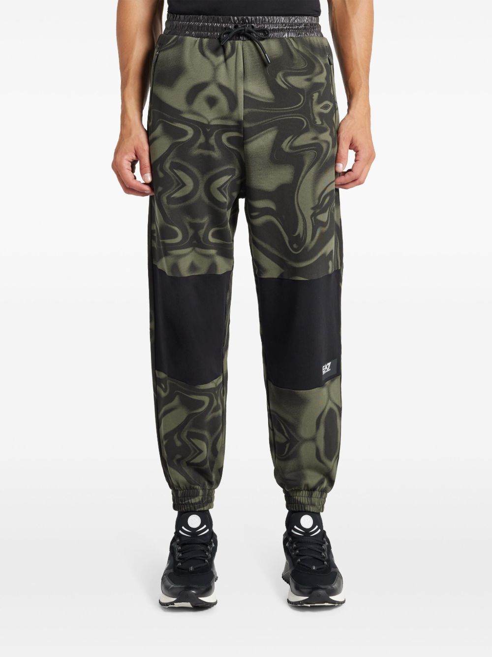 Ea7 Emporio Armani graphic-print track pants Men