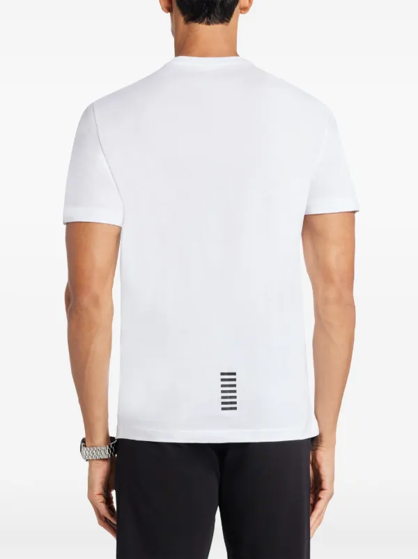 Ea7 Emporio Armani Cotton T-shirt | White | FARFETCH