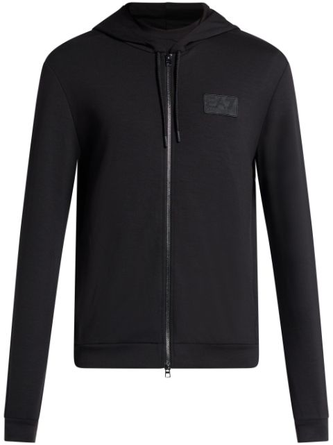 Ea7 Emporio Armani logo-applique zip-up sweatshirt Men