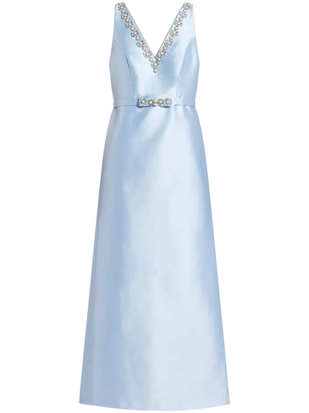 Sachin & Babi Garda Mikado Gown In Blue