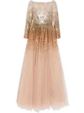 Jenny Packham Dreaming embellished tulle gown - Gold