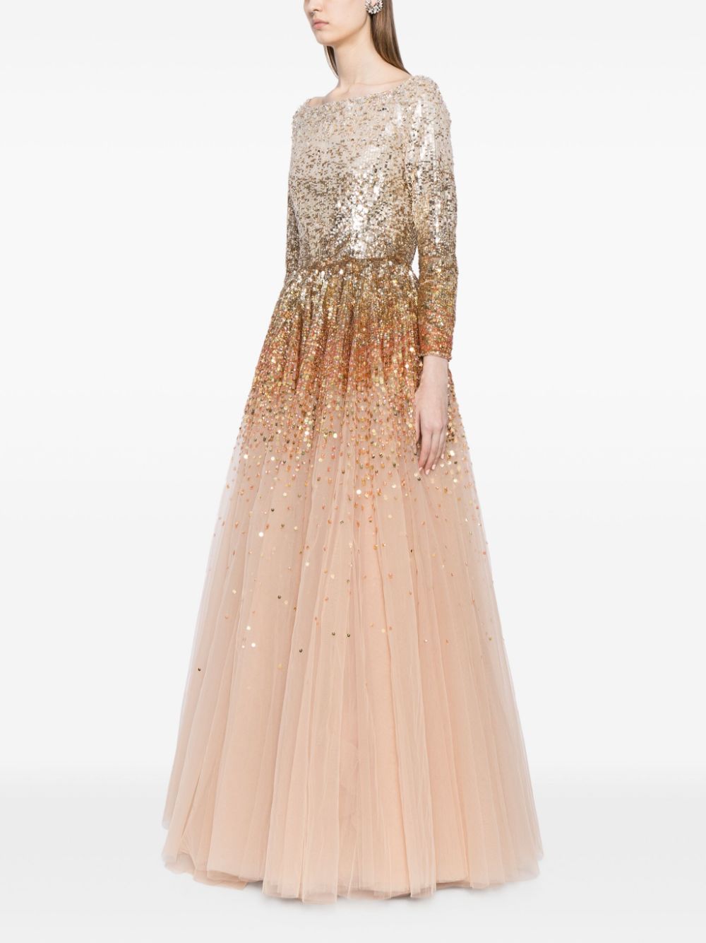 Affordable Jenny Packham Dreaming embellished tulle gown Women