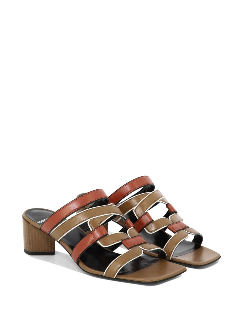 Pierre Hardy Kaliste leren sandalen - Bruin