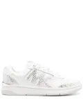 Michael Michael Kors rhinestone-embellished leather sneakers - White