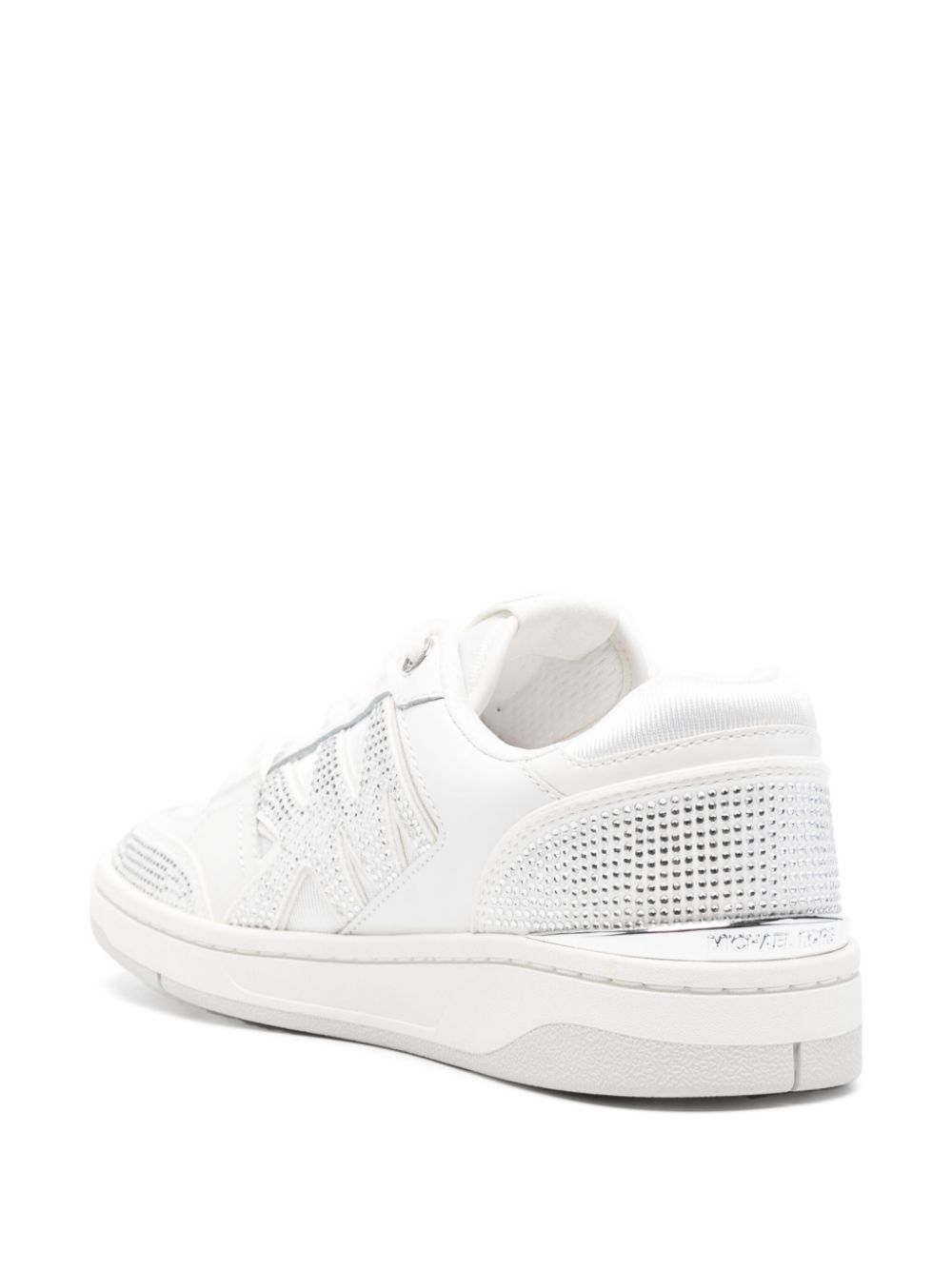 Michael Kors Leren sneakers verfraaid met stras Wit