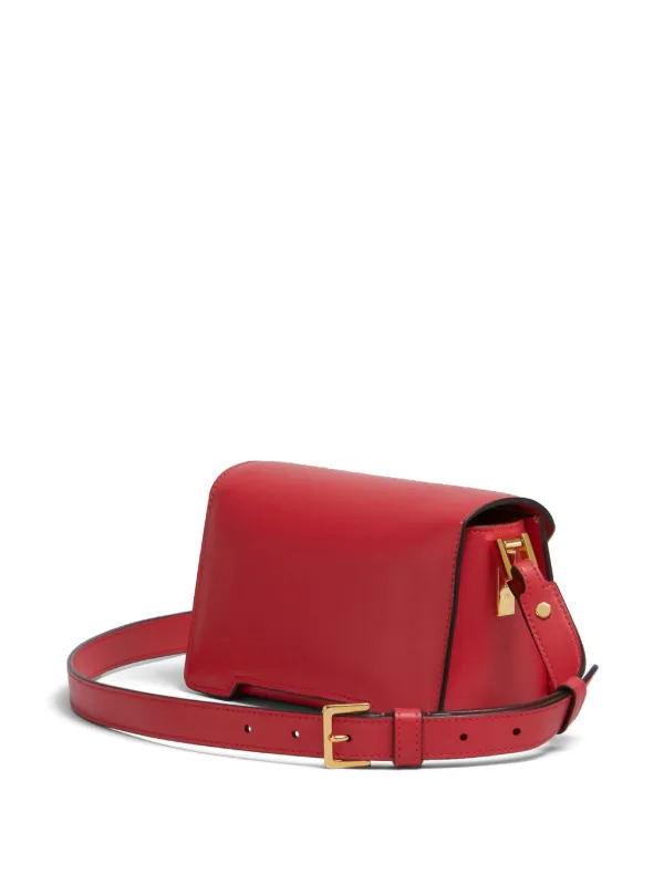 Marni Trunkaroo レザーショルダーバッグ ミニ | オレンジ | FARFETCH JP