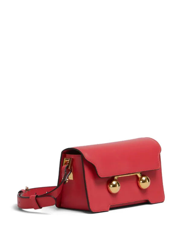 Marni Trunkaroo レザーショルダーバッグ ミニ | オレンジ | FARFETCH JP