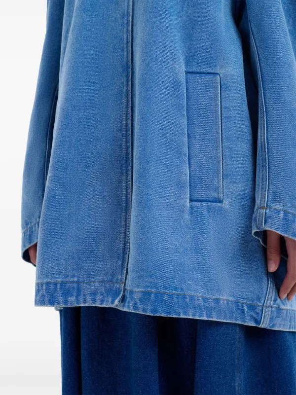 MARNI デニムコート Marni ロゴ デニムジャケット | ブルー | FARFETCH JP