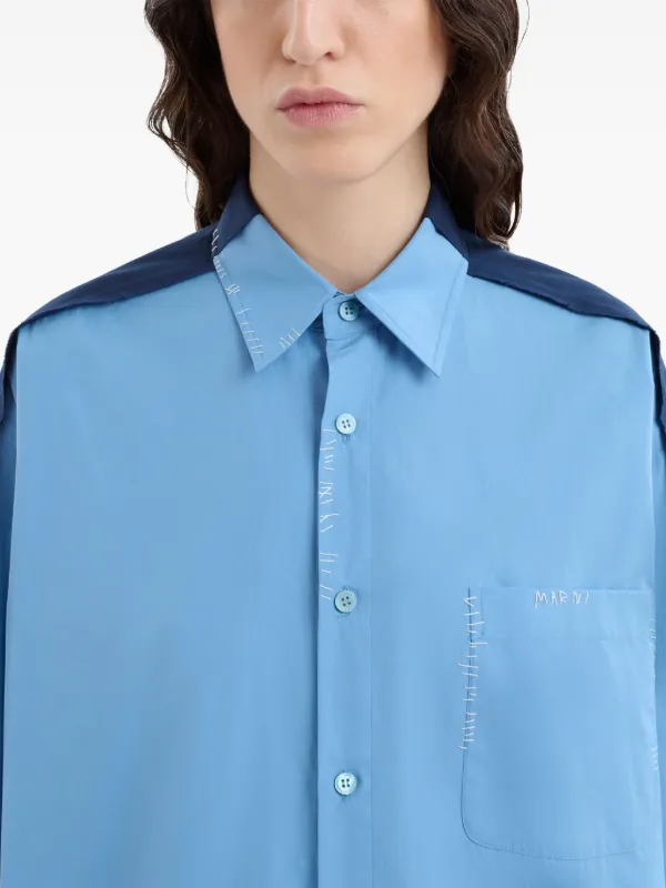 MARNI ライトブルー シャツ 楽天市場】MARNI（マルニ）【LIGHT BLUE TROPICAL WOOL SHIRT】ブルー