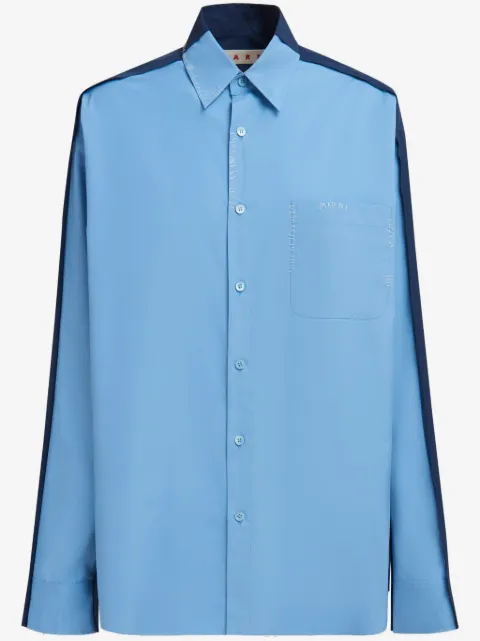 Marni panelled cotton shirt