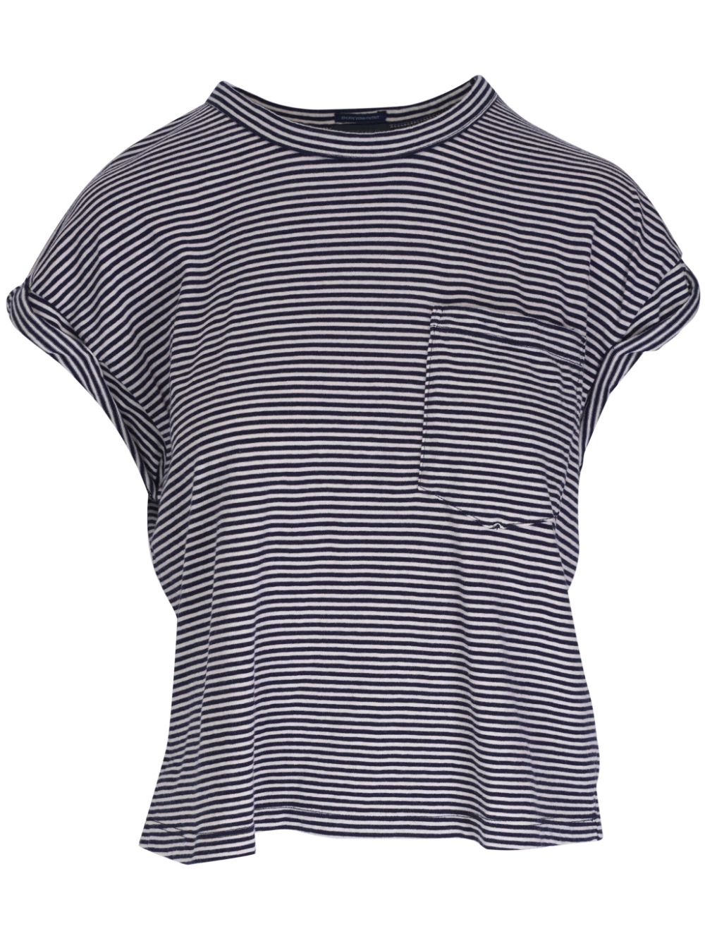 MOTHER striped cotton T-shirt - Blue