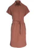 Akris Punto belted cotton shirt dress - Brown