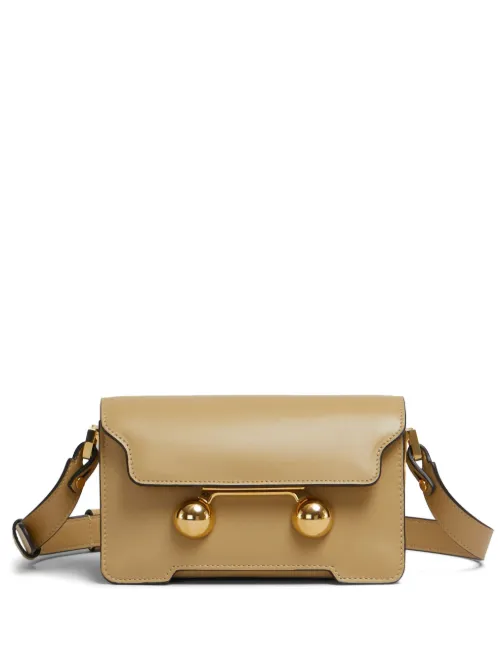 Mini sac porté épaule Trunk en cuir - Marni - Modalova