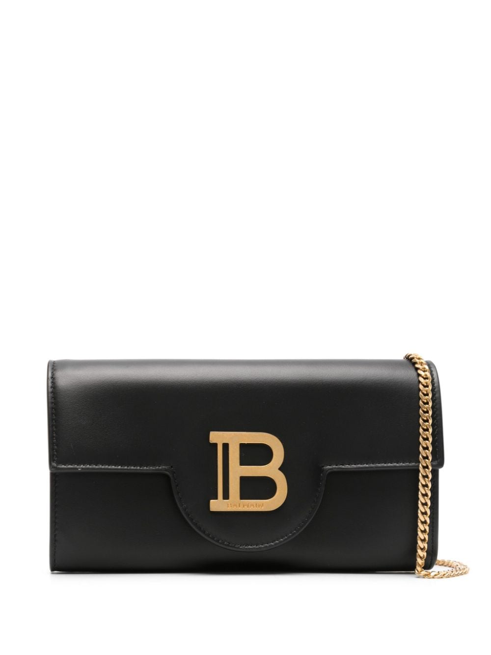 BALMAIN B-BUZZ LEATHER CHAIN WALLET