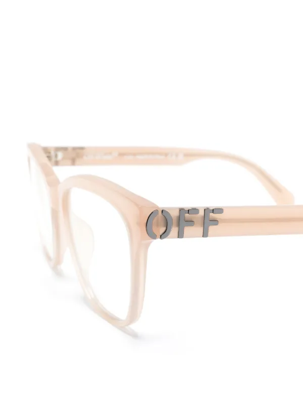 【送料&関税込】Off-White Optical Style 69 Glasses - Unisex Off-White Eyewear Style 69 Glasses | Neutrals | FARFETCH