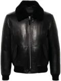 TOM FORD zip-up leather jacket - Black
